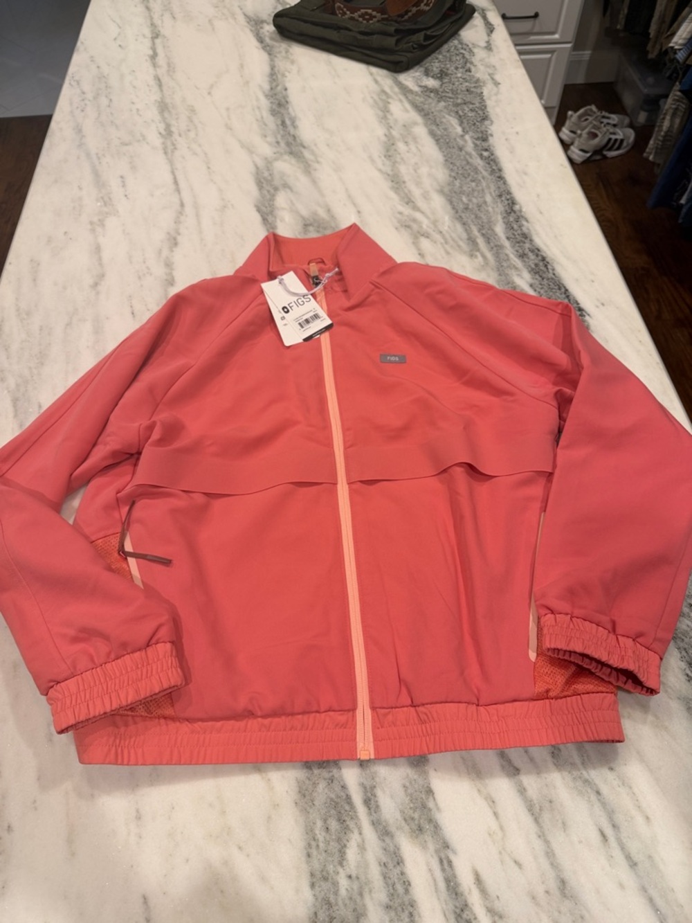 Figs Small Pink Sydney Scrub Jacket
